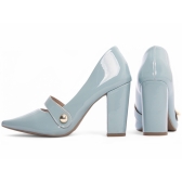 Sapato Scarpin Slingback azul