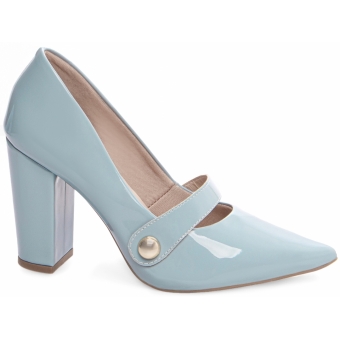 Sapato Scarpin Slingback azul