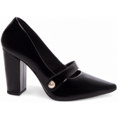 Sapato Scarpin Slingback preto