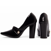 Sapato Scarpin Slingback preto