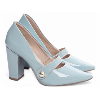 Sapato Scarpin Slingback azul